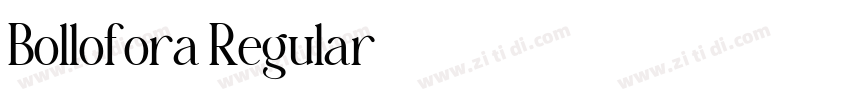 Bollofora Regular字体转换